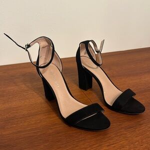 Madden girl black open toed heels